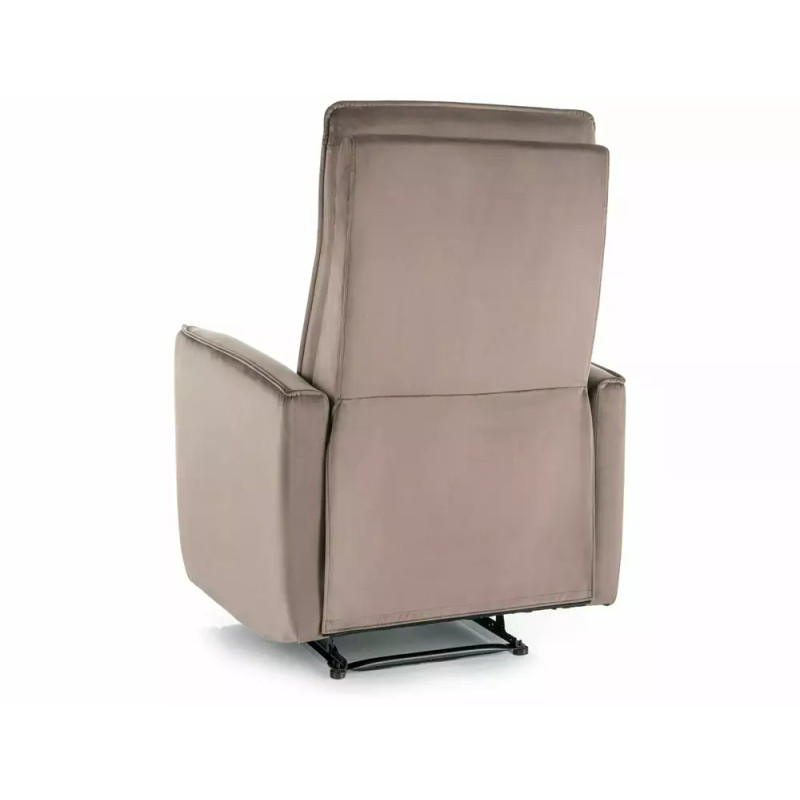 Fotel rozkładany Nikos Velvet 38 cappuccino