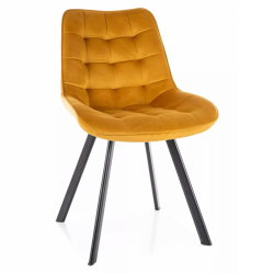 Krzesło tapicerowane Monti Velvet Bluvel 68 curry