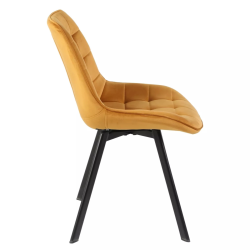Krzesło tapicerowane Monti Velvet Bluvel 68 curry Krzesło tapicerowane Monti Velvet Bluvel 68 curry
