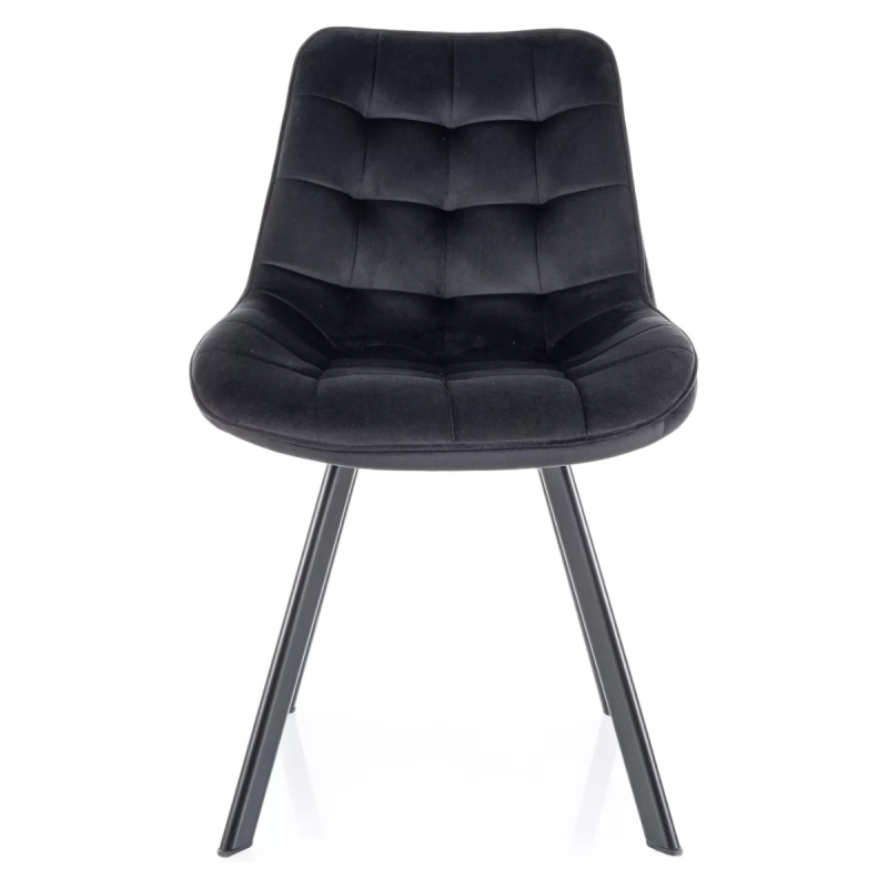 Krzesło tapicerowane Monti Velvet Bluvel 19 czarny