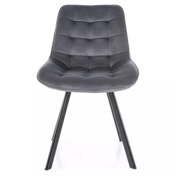 Krzesło tapicerowane Monti Velvet Bluvel 14 szare Krzesło tapicerowane Monti Velvet Bluvel 14 szare