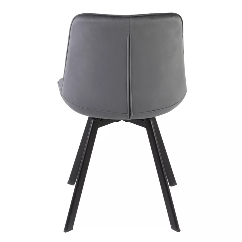 Krzesło tapicerowane Monti Velvet Bluvel 14 szare