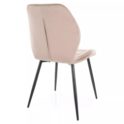 Krzesło tapicerowane Jake Velvet Bluvel 40 ciemny beż Krzesło tapicerowane Jake Velvet Bluvel 40 ciemny beż