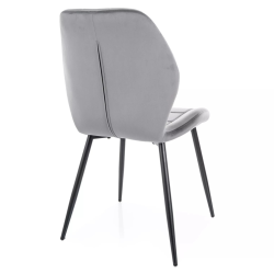 Krzesło tapicerowane Jake Velvet Bluvel 14 szare Krzesło tapicerowane Jake Velvet Bluvel 14 szare