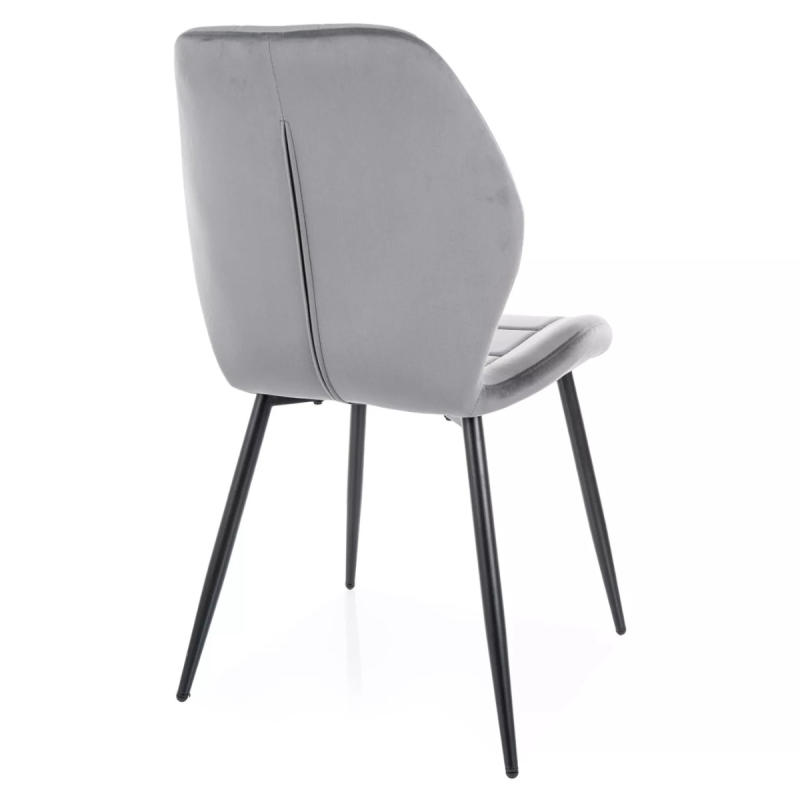 Krzesło tapicerowane Jake Velvet Bluvel 14 szare