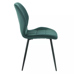 Krzesło tapicerowane Jake Velvet Bluvel 78 zielone Krzesło tapicerowane Jake Velvet Bluvel 78 zielone