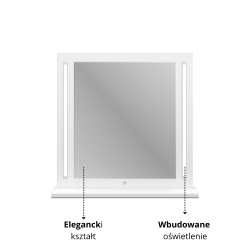 Lustro Mirror 02 ML Meble Kolekcja Lille Lustro Mirror 02 ML Meble Kolekcja Lille