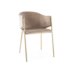 KRZESŁO BONO VELVET ZŁOTY STELAZ/BEŻ BLUVEL 28