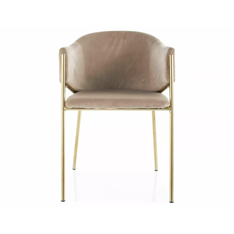 KRZESŁO BONO VELVET ZŁOTY STELAZ/BEŻ BLUVEL 28