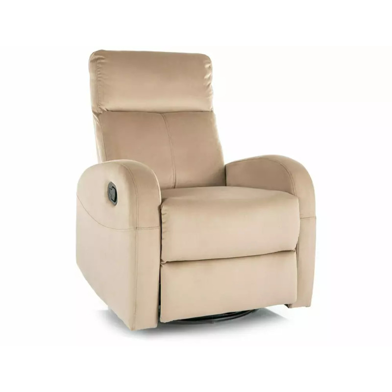 Fotel rozkładany Olimp Velvet 28 beż