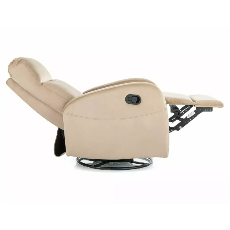 Fotel rozkładany Olimp Velvet 28 beż