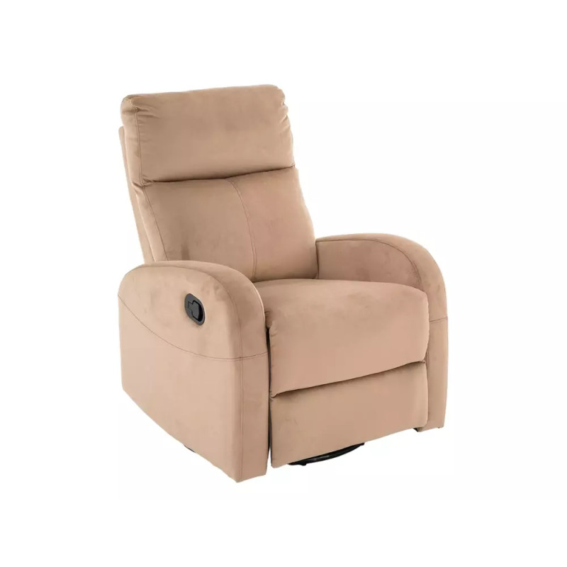 Fotel rozkładany Olimp Velvet 28 beż