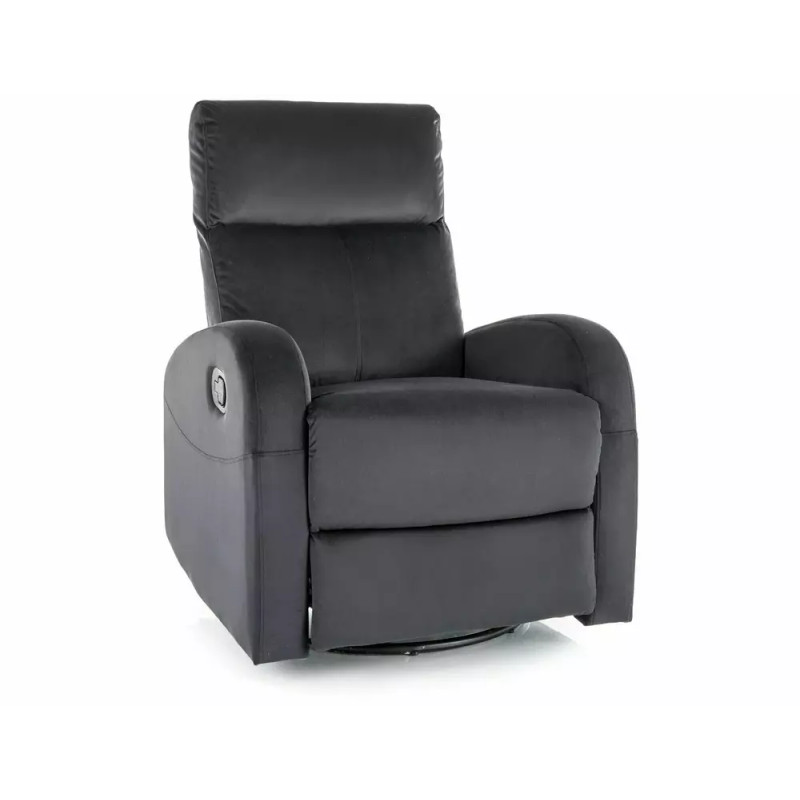 Fotel rozkładany Olimp Velvet 19 czarny