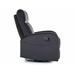 Fotel rozkładany Olimp Velvet 19 czarny