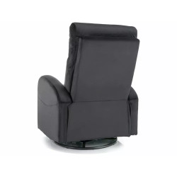 Fotel rozkładany Olimp Velvet 19 czarny