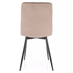 Krzesło tapicerowane Daren Velvet Bluvel 40 ciemny beż Krzesło tapicerowane Daren Velvet Bluvel 40 ciemny beż