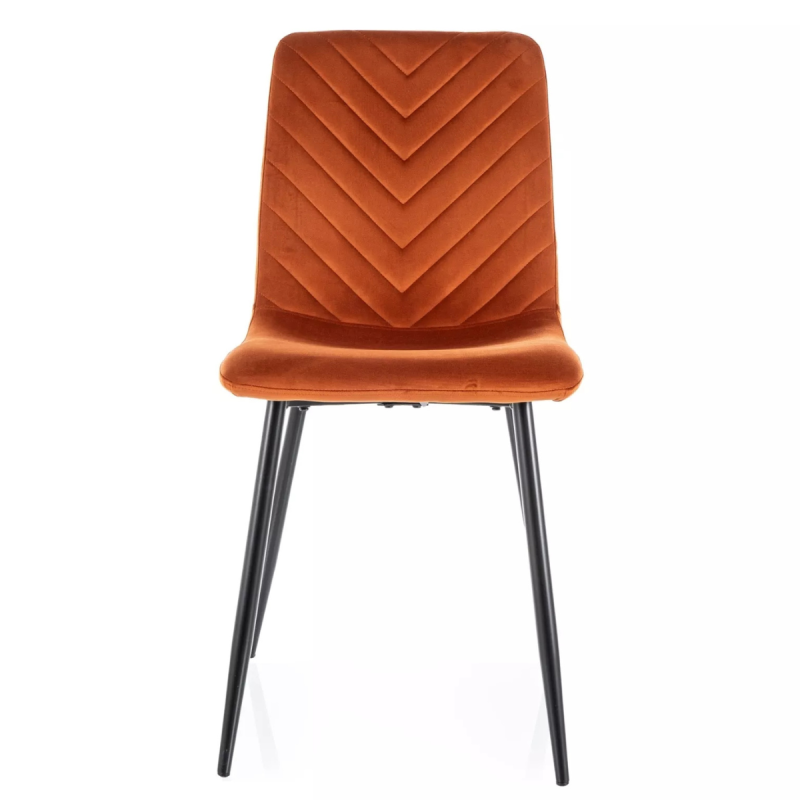 Krzesło tapicerowane Daren Velvet Bluvel 4215 cynamonowe