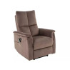 Fotel rozkładany Neptun M Velvet 38 cappuccino