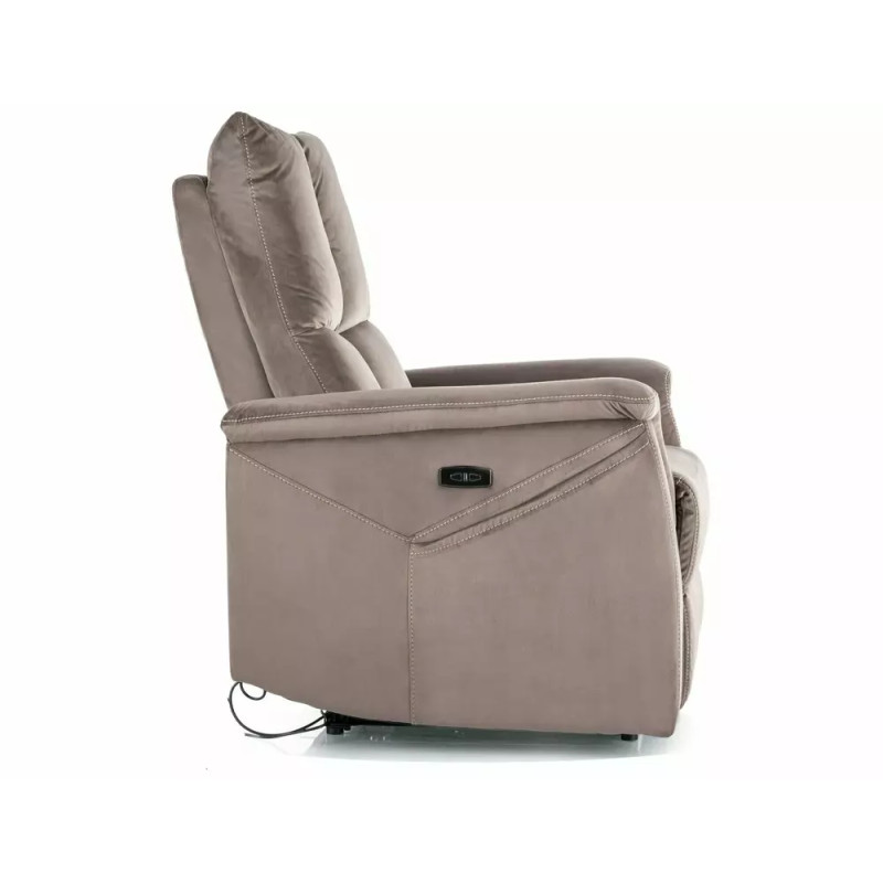 Fotel rozkładany Neptun M Velvet 38 cappuccino