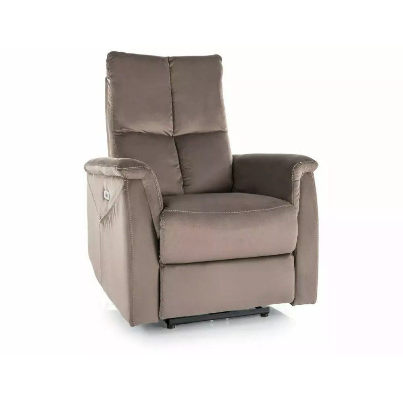 Fotel rozkładany Neptun M Velvet 38 cappuccino