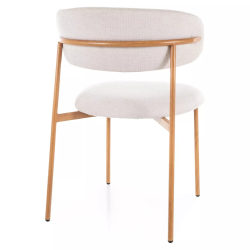 Krzesło tapicerowane Elton D Brego 22 jasny beż Krzesło tapicerowane Elton D Brego 22 jasny beż