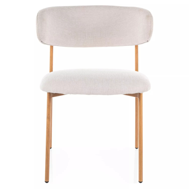 Krzesło tapicerowane Elton D Brego 22 jasny beż