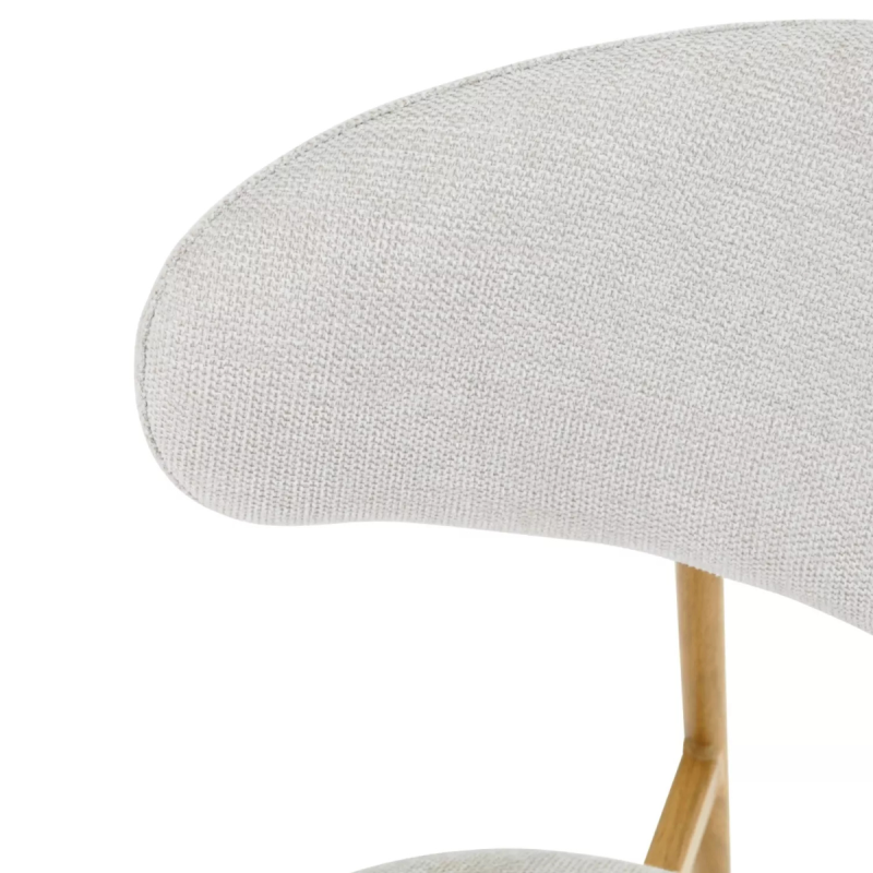 Krzesło tapicerowane Elton D Brego 22 jasny beż