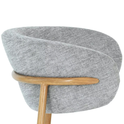 Krzesło tapicerowane Elton D Brego 07 szare Krzesło tapicerowane Elton D Brego 07 szare