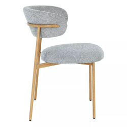 Krzesło tapicerowane Elton D Brego 07 szare Krzesło tapicerowane Elton D Brego 07 szare