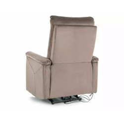 Fotel rozkładany Neptun Velvet 38 cappuccino