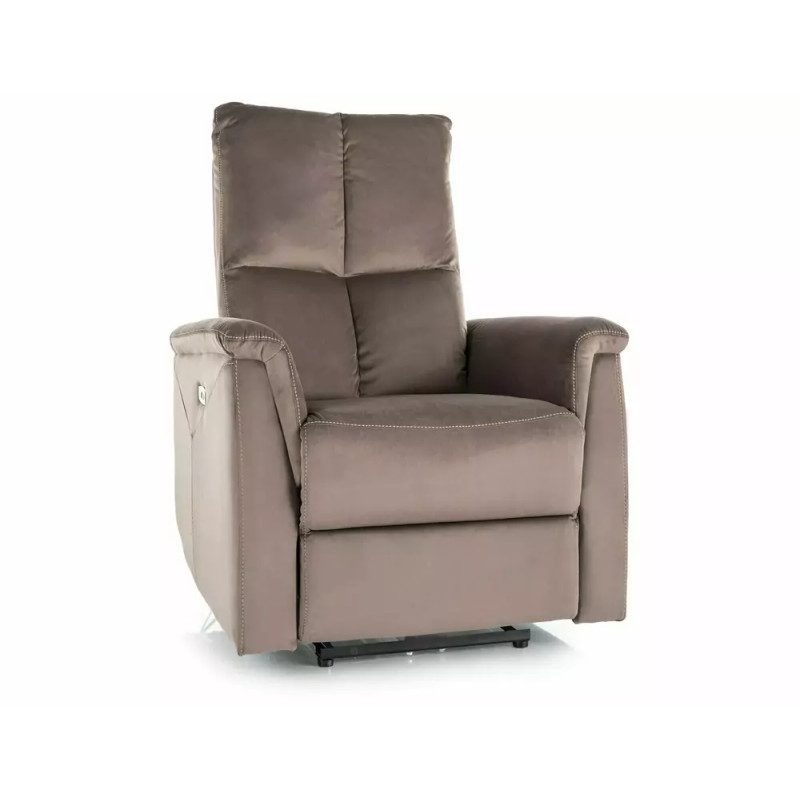 Fotel rozkładany Neptun Velvet 38 cappuccino