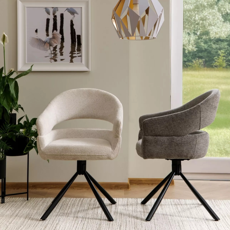 Krzesło obrotowe Borgo Raven 07 szare