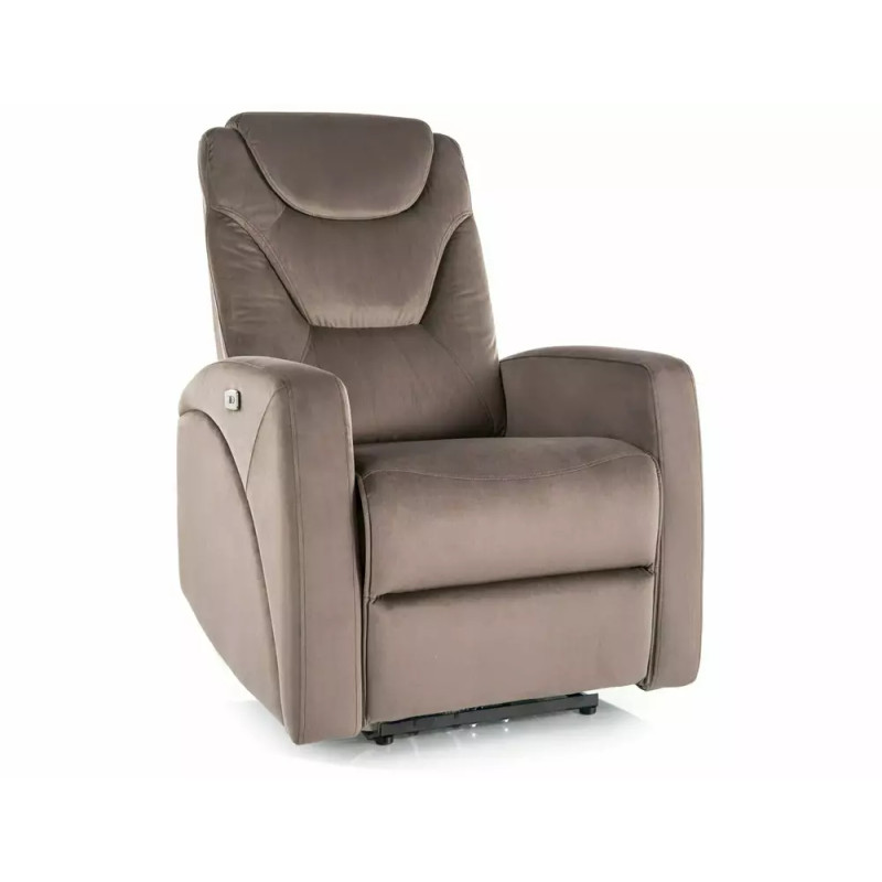 Fotel rozkładany Kronos Velvet 38 cappuccino