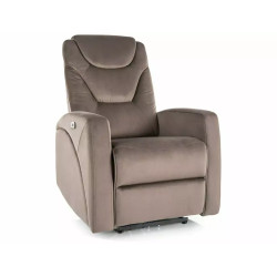 Fotel rozkładany Kronos Velvet 38 cappuccino