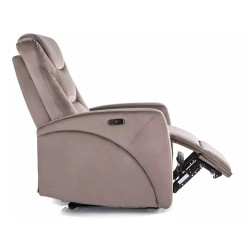 Fotel rozkładany Kronos Velvet 38 cappuccino