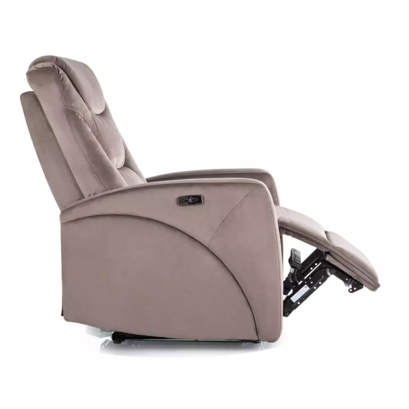 Fotel rozkładany Kronos Velvet 38 cappuccino