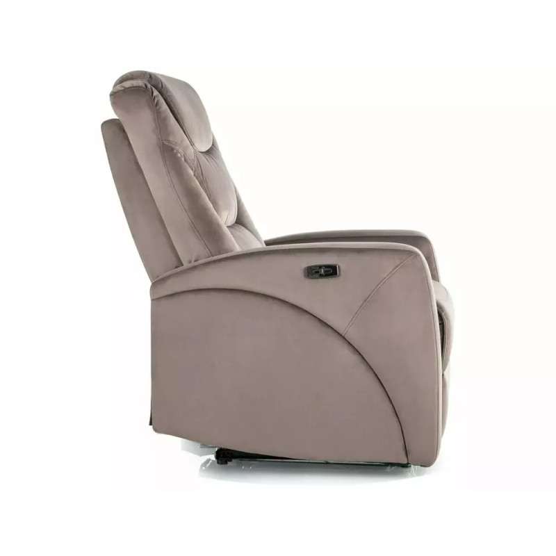 Fotel rozkładany Kronos Velvet 38 cappuccino