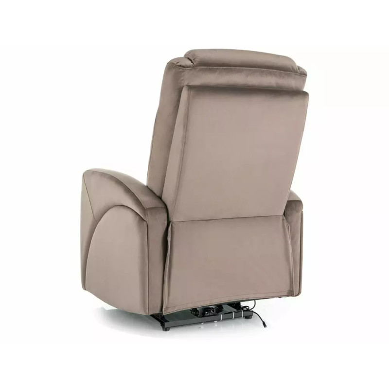 Fotel rozkładany Kronos Velvet 38 cappuccino