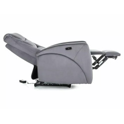 Fotel rozkładany Kronos Velvet 14 szary