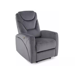 Fotel rozkładany Kronos Velvet 14 szary