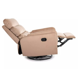 Fotel rozkładany Argos Velvet 28 beż