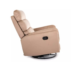 Fotel rozkładany Argos Velvet 28 beż