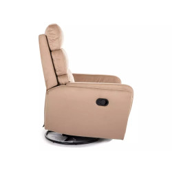 Fotel rozkładany Argos Velvet 28 beż