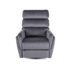 Fotel rozkładany Argos Velvet 14 szary