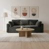 Nowoczesna sofa Bianca ciemnoszara z funkcją spania