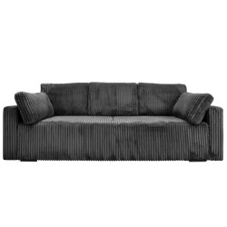 Nowoczesna sofa Bianca ciemnoszara z funkcją spania