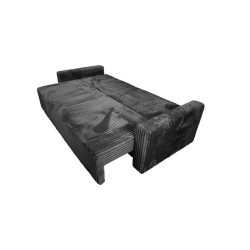 Nowoczesna sofa Bianca ciemnoszara z funkcją spania