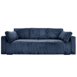 Nowoczesna sofa Bianca granatowa z funkcją spania