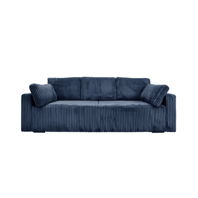 Nowoczesna sofa Bianca granatowa z funkcją spania