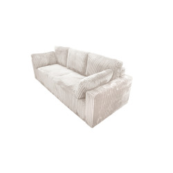 Nowoczesna sofa Bianca kremowa z funkcją spania